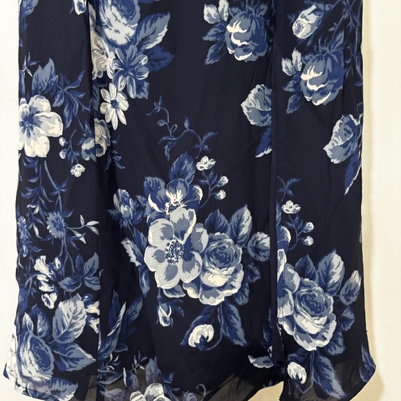 Reformation Midi Juliette Dress Size 2 Navy Blue Floral - Picture 3 of 5
